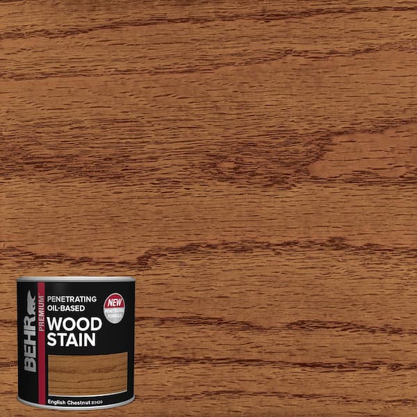 8 oz. #TIS-520 English Chestnut Transparent Oil-Based Penetrating Interior Wood Stain
