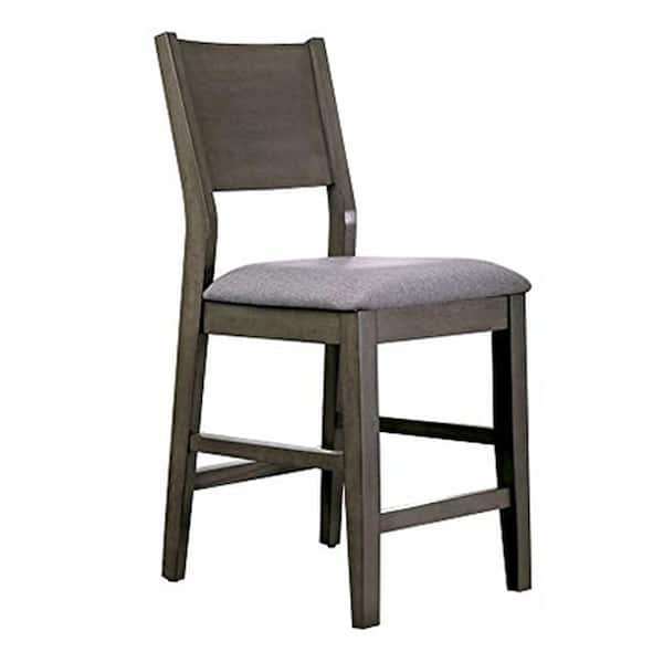 William's Home Furnishing Anton II Counter Ht. Chair in Gray finish