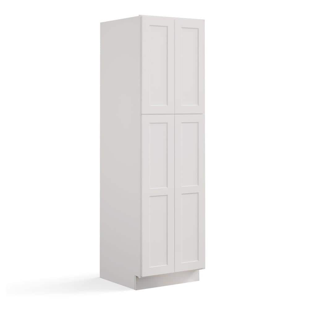 24 in. W x 24 in. D x 90 in. H in Shaker Dove Plywood Ready to Assemble Floor Wall Pantry Kitchen Cabinet price history on PriceWatchPro