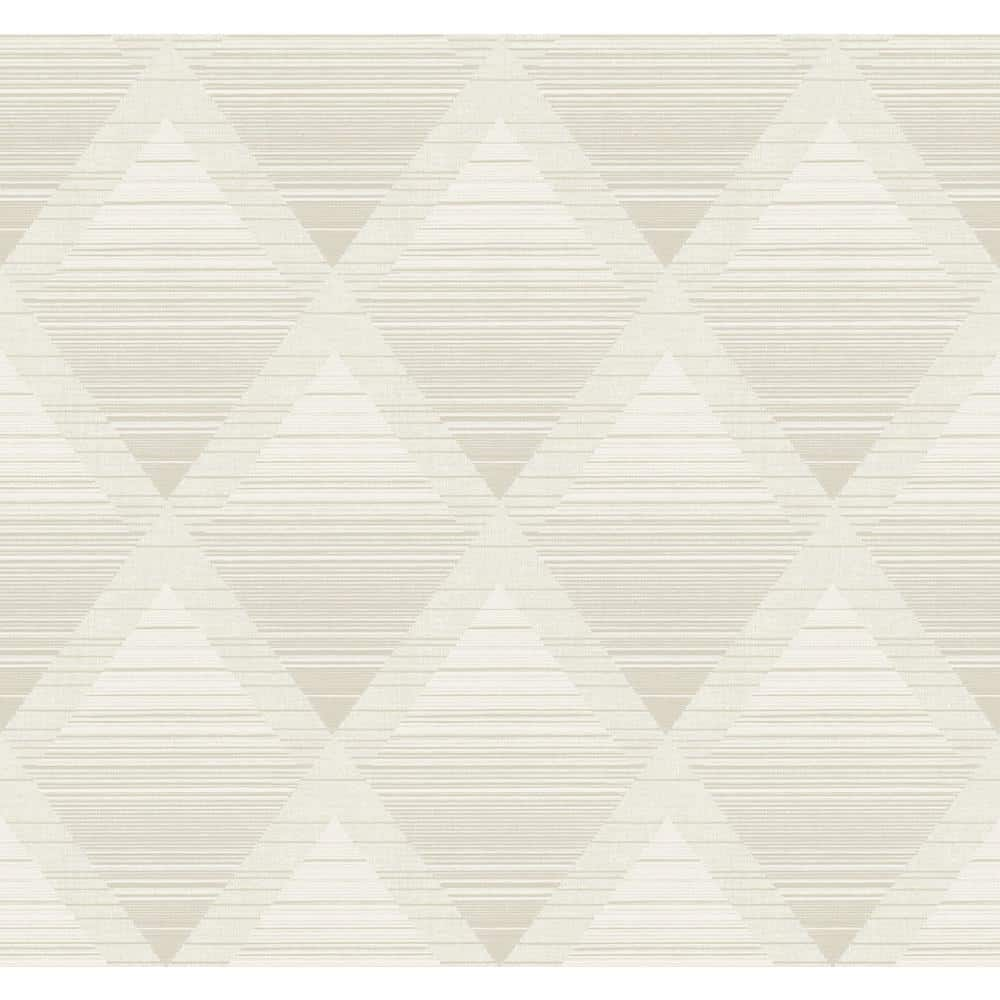 CASA MIA Rhombus Textile Beige Paper Non-Pasted Strippable Wallpaper ...