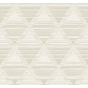 Rhombus Textile Beige Paper Non-Pasted Strippable Wallpaper Roll (Cover 60.75 sq. ft.)