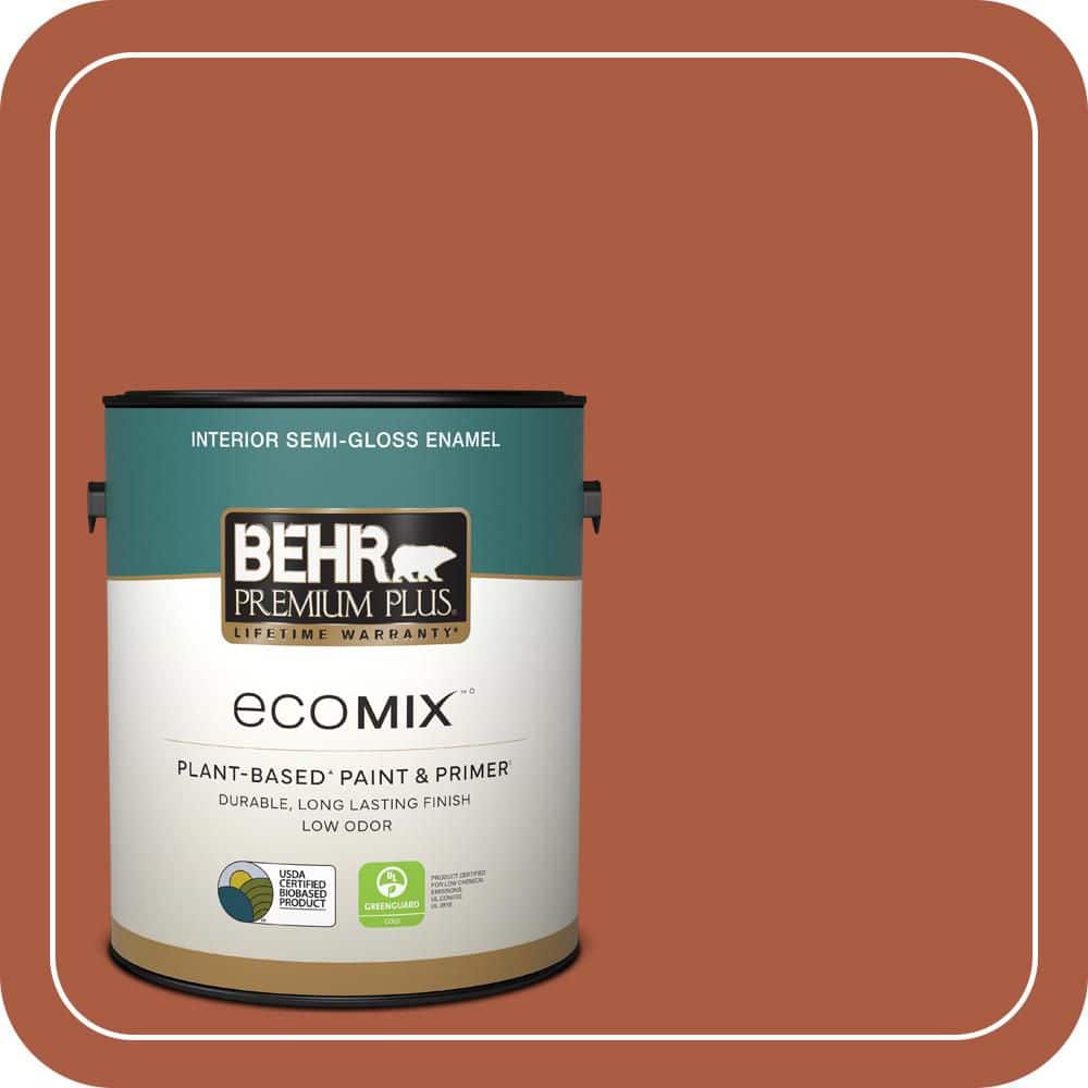 1 gal. #M190-7 Colorful Leaves Semi-Gloss Enamel EcoMix Plant-Based Interior Paint & Primer price history on PriceWatchPro