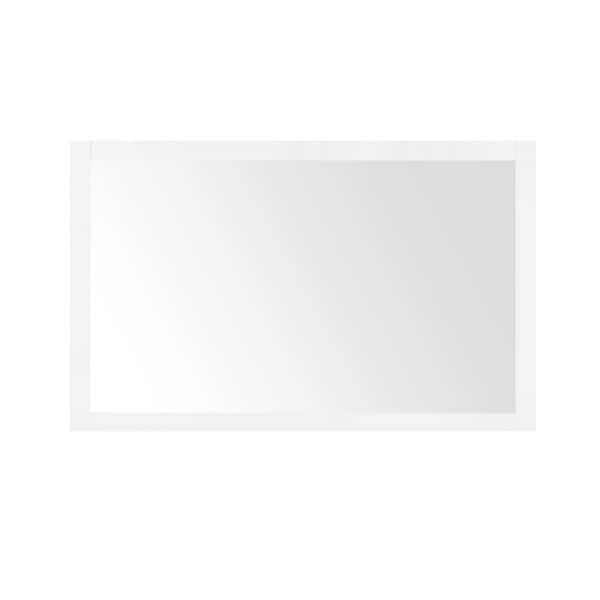 Home Decorators Collection Madsen 48 in. W x 30 in. H Rectangular Framed Wall Mount Bathroom Vanity Mirror in White