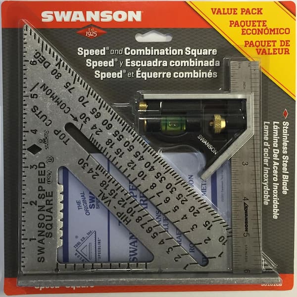 Swanson Speed Square and Combination Square Bundle