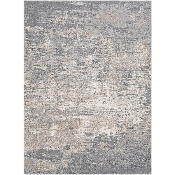 Livabliss Prudence Medium Gray 7 ft. x 9 ft. Indoor/Outdoor Area Rug