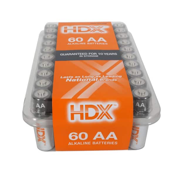 HDX AA Alkaline Battery (60-Pack)