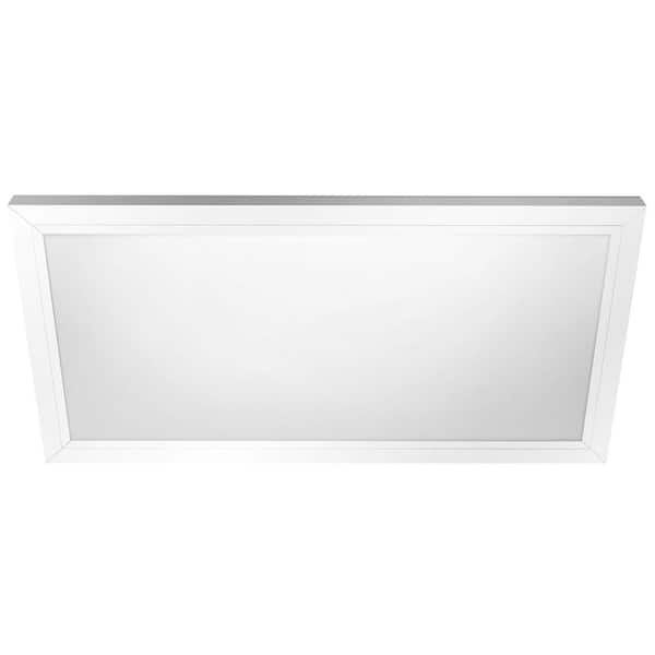 Commercial Electric 1 ft. x 2 ft. 25-Watt Dimmable White Integrated LED 2000 Lumens Flat Panel Ceiling Flush Mount with Color Change 5CCT