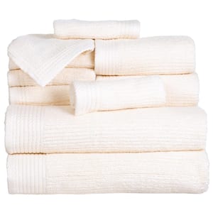 Cheswick 6-Piece Green Dobby Solid Cotton Bath Towel Set 6133T7G850 - The  Home Depot