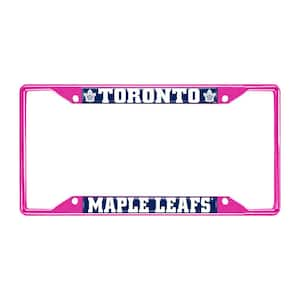 Universal Fit NHL - Toronto Maple Leafs License Plate Frame - Pink