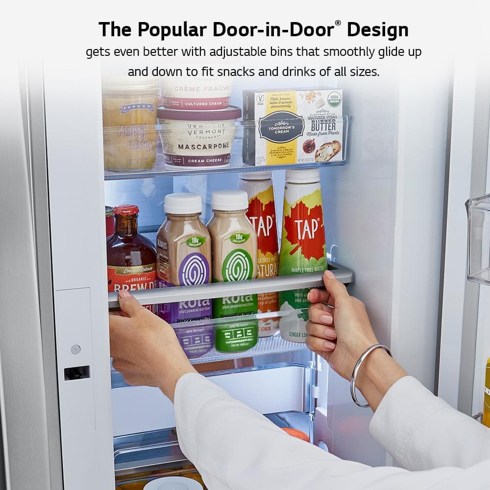 36" Stainless Steel Smart French Door Refrigerator with Ice Maker