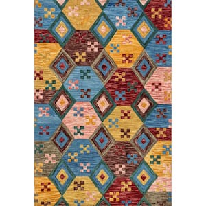 Prabal Gurung Multi Terai Wool Multicolor 4 ft. x 6 ft. Indoor/Outdoor Patio Rug