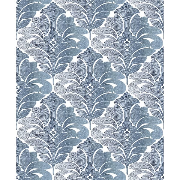 Dark Blue - Wallpaper - Home Decor - The Home Depot