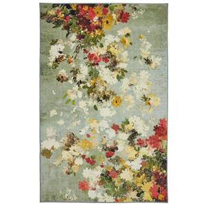 Merging Floral Multi 8 ft. x 10 ft. Floral Area Rug