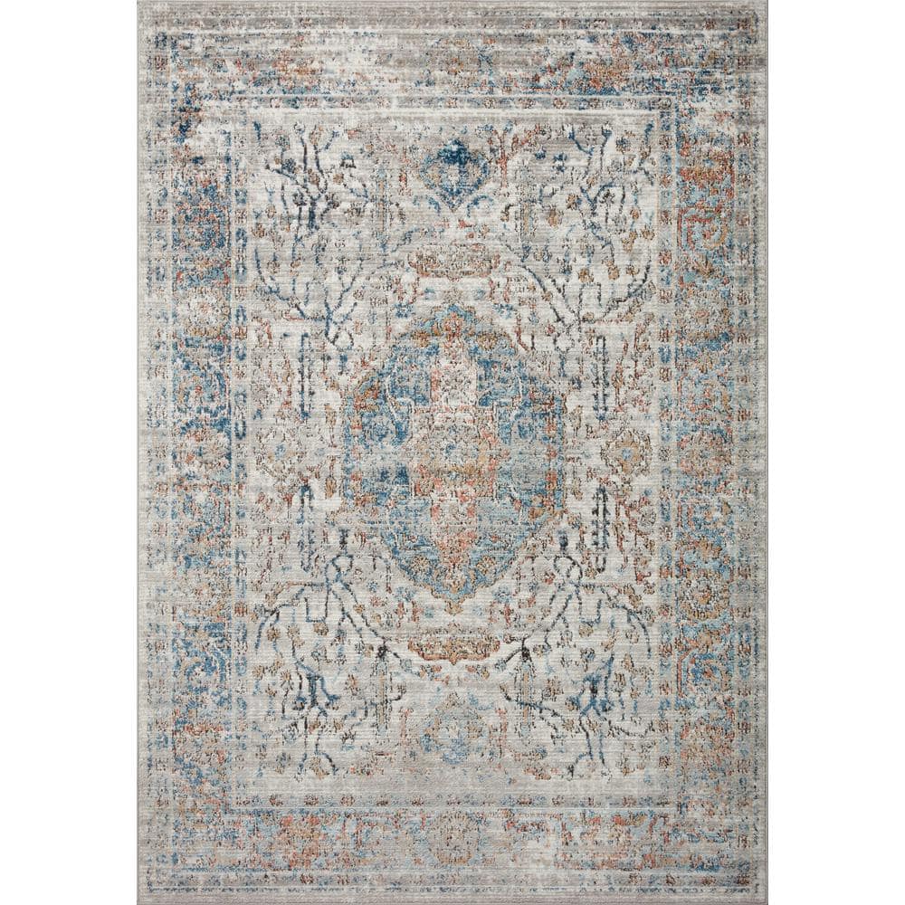 Stone Multi Gray 7'11" x 10'6" Polypropylene Area Rug