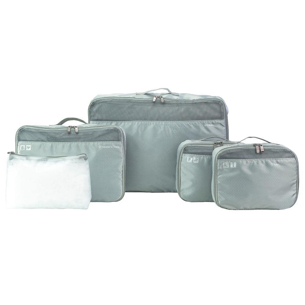 Cloverland Packing Cubes 5-Piece Grey Set