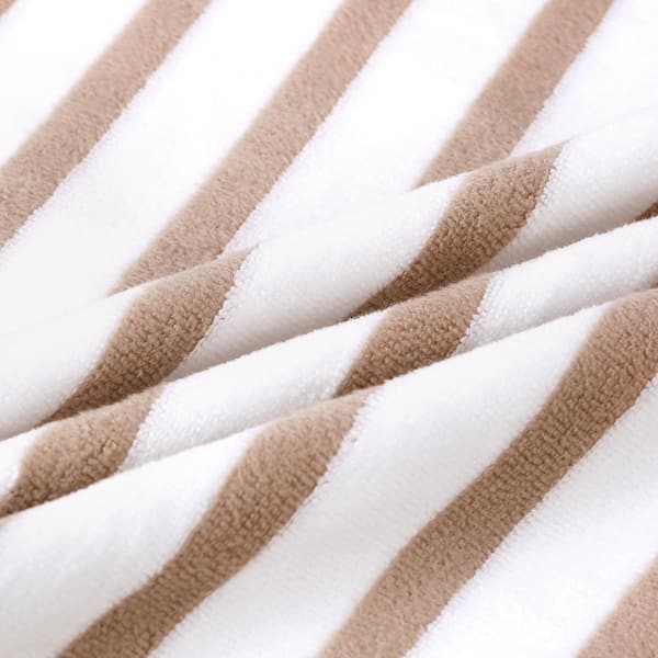 JML Coffee Microfiber Cabana Stripe Bath Towel (Set of 6) 8Y6008