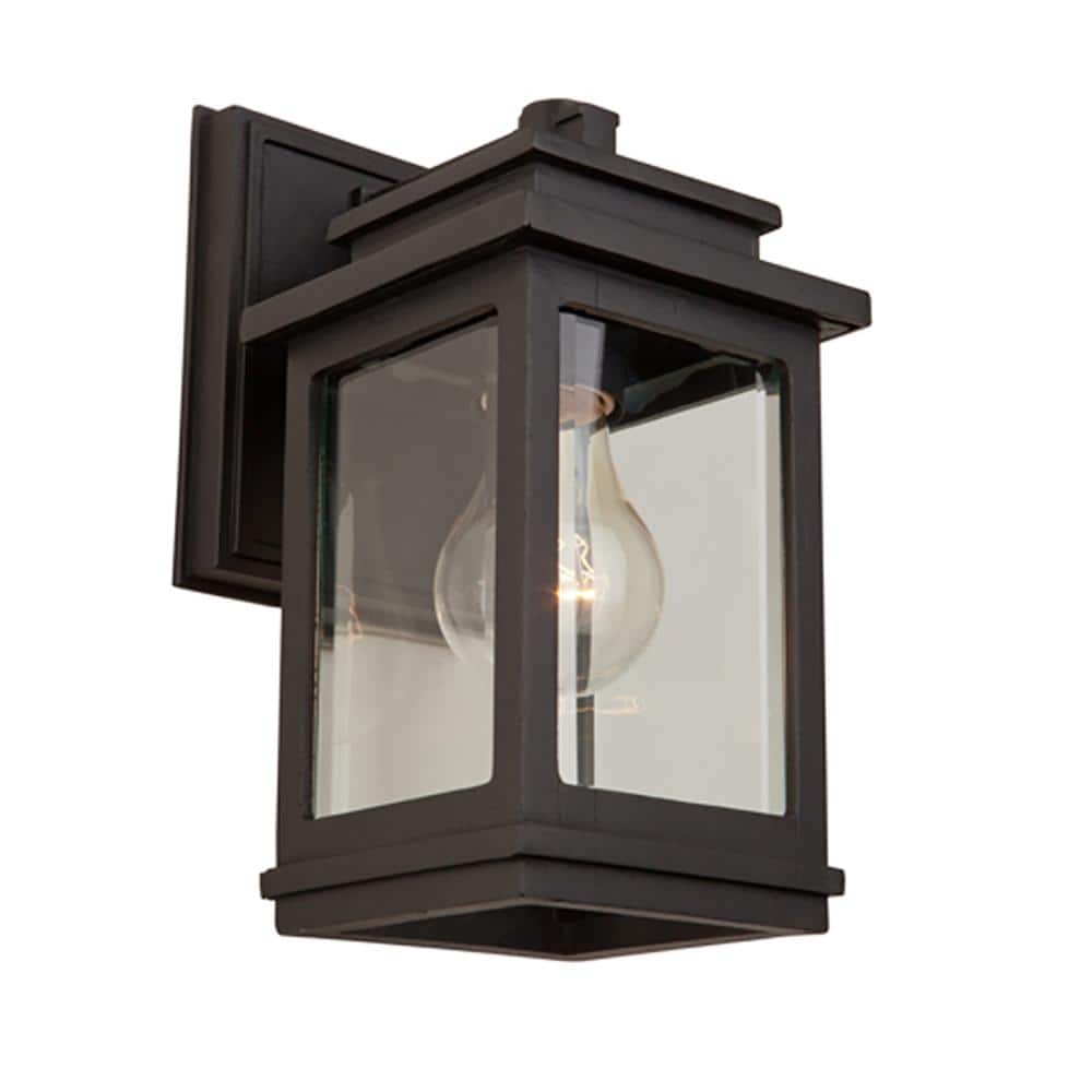 Oil Rubbed Bronze Outdoor Dimmable Sconce with Clear Glass