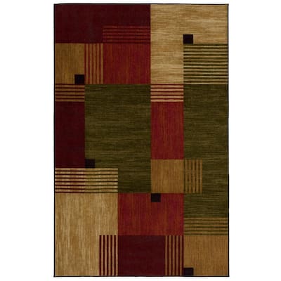 Mohawk Home Alliance Multi 7 ft. 6 in. x 10 ft. Geometric Area Rug 002808