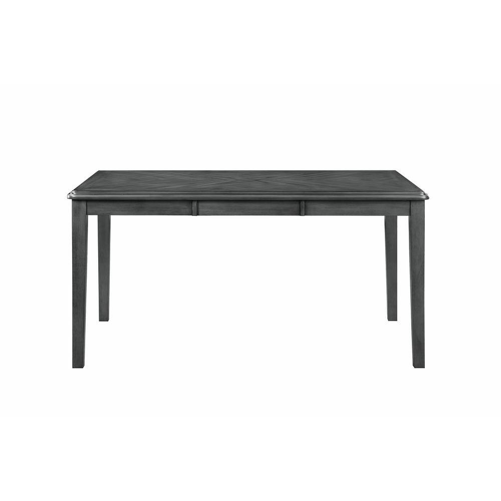 Gia 60" Gray Wood Dining Set with 4 Chairs