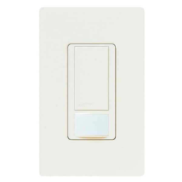 Maestro Vacancy-Only Sensor Switch, 2 Amp/Single-Pole, No Neutral Required, Biscuit (MS-VPS2-BI)