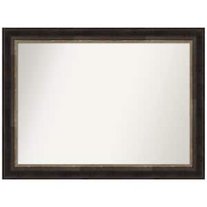 Varied Black 43.75 in. W x 32.75 in. H Rectangle Non-Beveled Framed Wall Mirror in Black