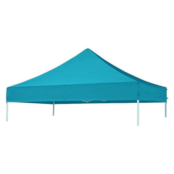Terracemaster USA Pop Up Replacement 8 ft. x 8 ft. Canopy Tent Top Cover, Instant Ez Canopy Top Cover (Turquoise)