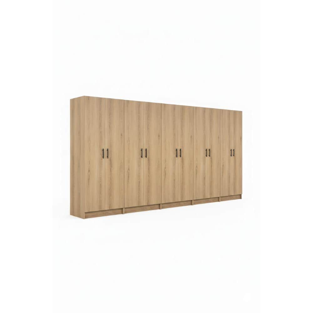 Modex Oak Multi-Purpose Utility Storage Cabinet (5-Piece Set) price history on PriceWatchPro