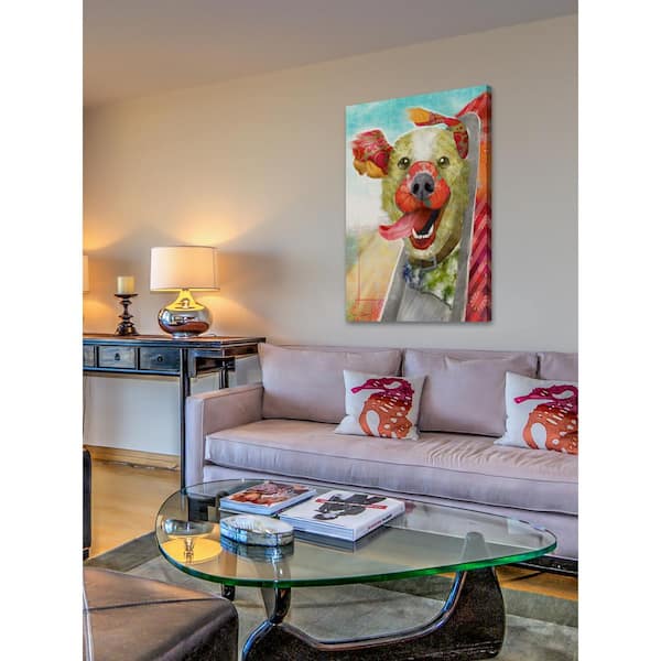 Unbranded 45 in. H x 30 in. W "Breezy Dog II" by Connie Haley Printed Canvas Wall Art