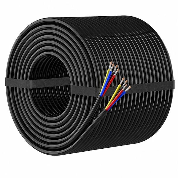 18 AWG 4 Conductor Wire 100 Ft Tinned Copper PVC Stranded IP68 Low Voltage 12V RGB Flexible Cable