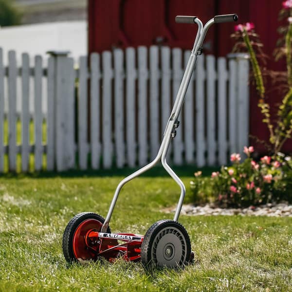 Reviews for American Lawn Mower Company 14 in. 5-Blade Manual Walk Behind  Reel Lawn Mower