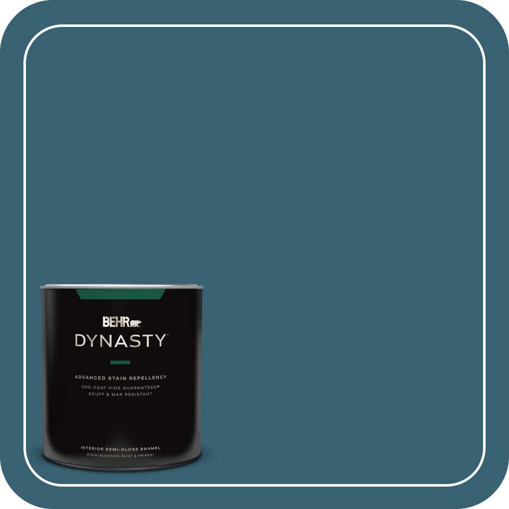 1 qt. #PPU13-18 Bermudan Blue Semi-Gloss Enamel Interior Stain-Blocking Paint and Primer price history on PriceWatchPro