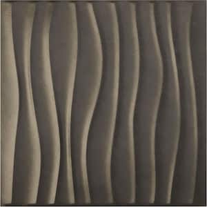 19 5/8 in. x 19 5/8 in. Shoreline EnduraWall Decorative 3D Wall Panel, Weathered Steel (12-Pack for 32.04 Sq. Ft.)