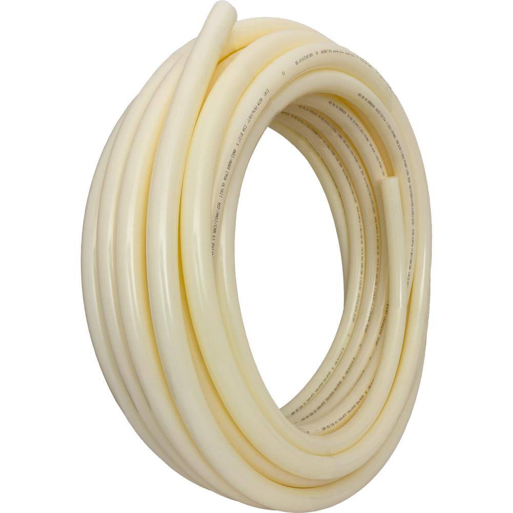 3/4 Pex Pipe SharkBite 1 Inch X 100 Feet White PEX-B Pipe - Flexible Plumbing Water Tubing Sharkbite 1/2