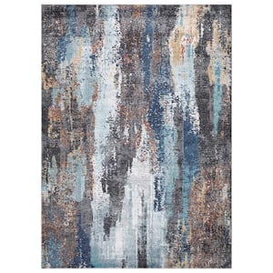 Vintage Collection Victoria Multi 5 ft. x 7 ft. Abstract Area Rug