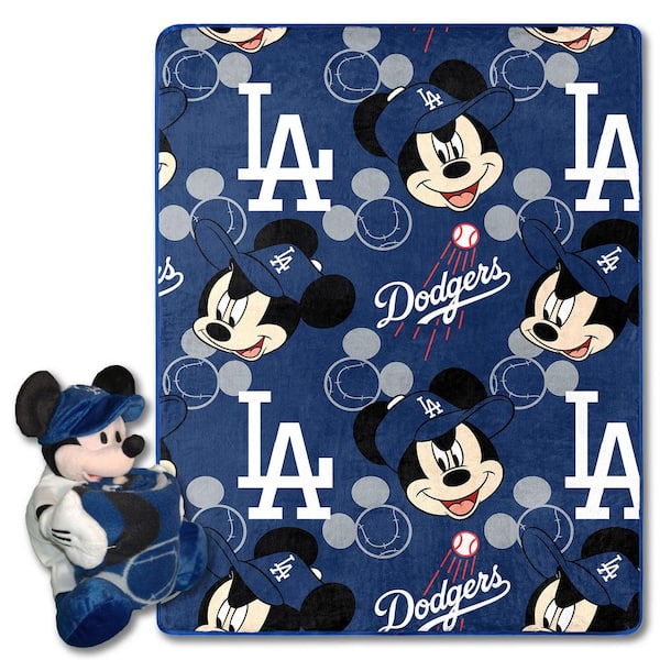 THE NORTHWEST GROUP MLB Dodgers Pitch Crazy Mickey Hugger Pillow and Silk Touch Throw Set