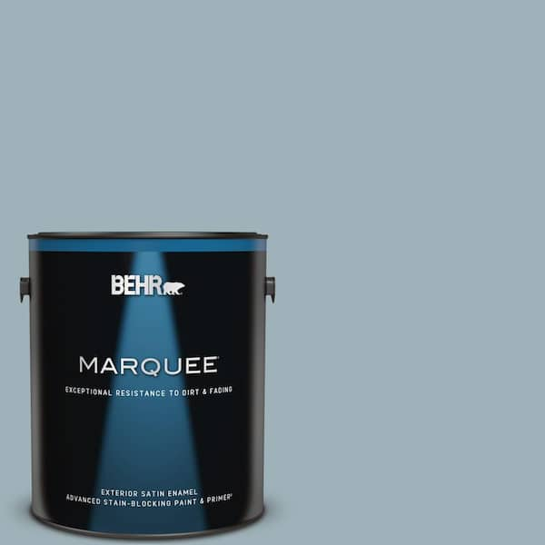 BEHR MARQUEE 1 gal. #MQ5-59 Ovation Satin Enamel Exterior Paint & Primer