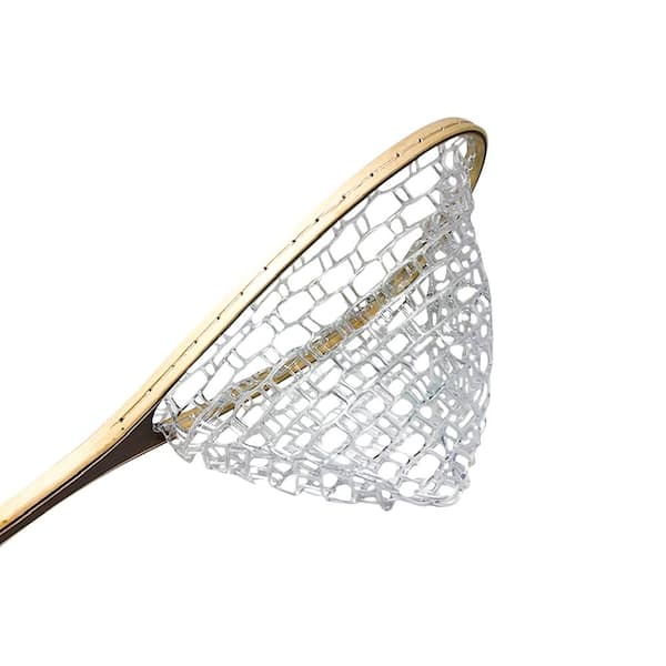 Trademark Innovations 23.6 Fly Fishing Fish-Safe Wood with Rubber Net (Sapele Wood)