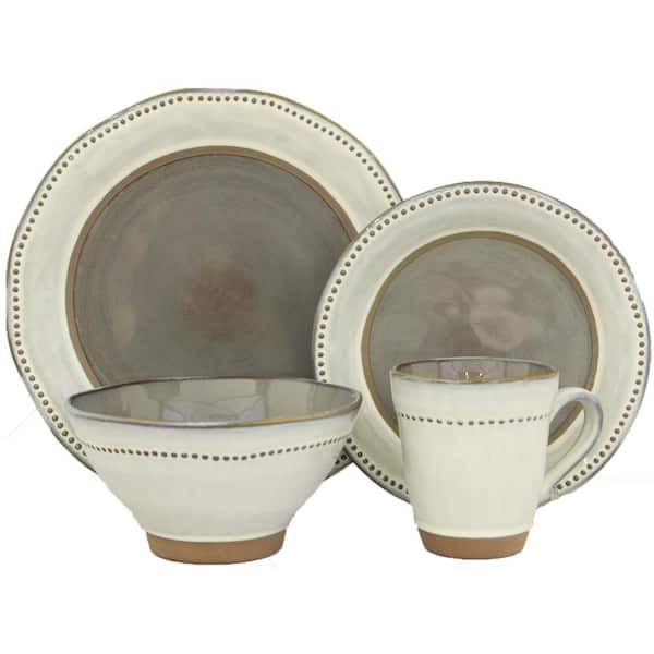 Sango 16-Piece Ruvo Gray Dinnerware Set