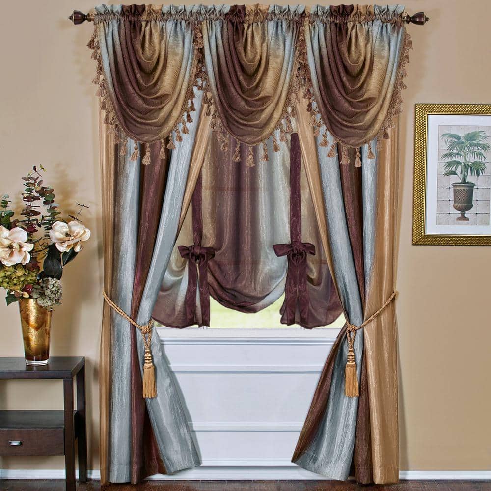 Extended Ombre Colorful Polyester Drape Panels
