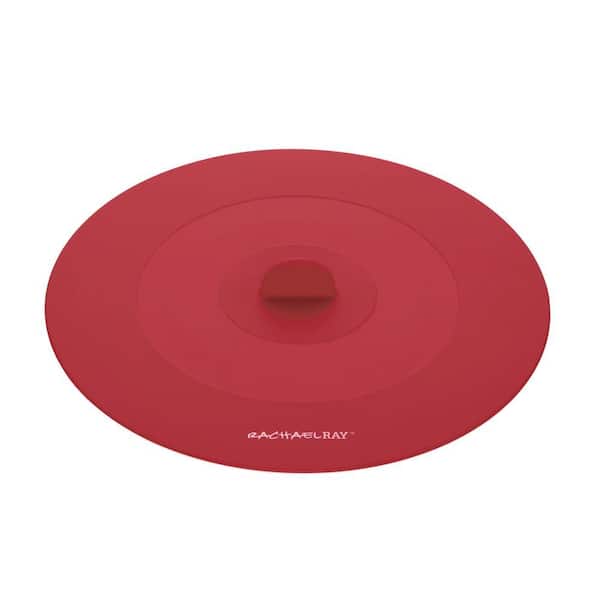 Rachael Ray Tools and Gadgets 9.25 in. Medium Suction Lid in Red