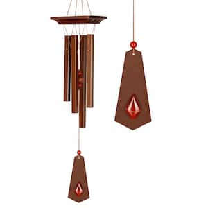 Signature Collection, Woodstock Rustic Chime, 22 in. Amber Wind Chime