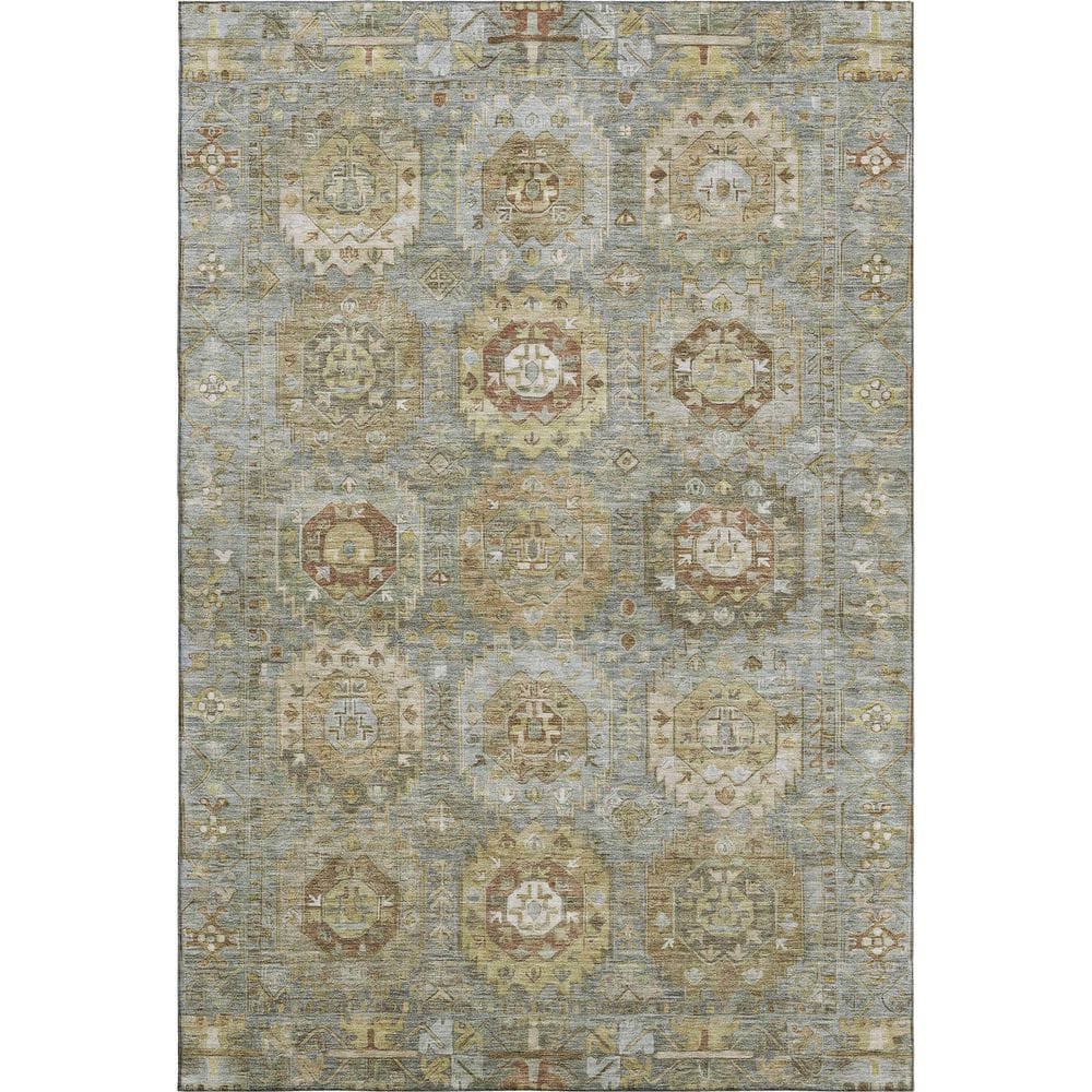 Mayfield Premium Machine Washable Abstract AMF2024 Sage 10 ft. x 14 ft. Area Rug price history on PriceWatchPro