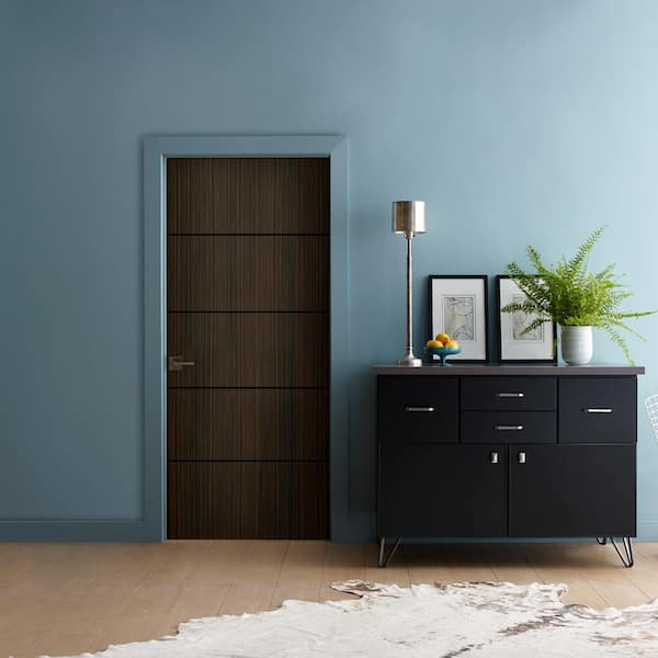 36 in. x 80 in. Solid Core Black Cherry Composite Interior Door Slab