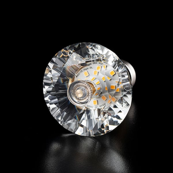 CARRO 5-Watt Equivalent Round Diamond Shaped E26/27 Crystal
