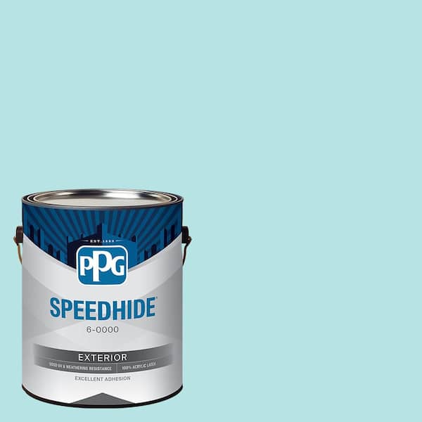SPEEDHIDE 1 gal. PPG1233-4 Seascape Green Satin Exterior Paint