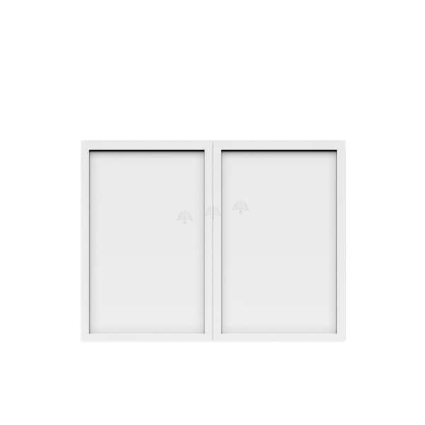 Slim Shaker Assembled 24 in. W x 18 in. H x 12 in. D Wall Bridge Kitchen Cabinet in White