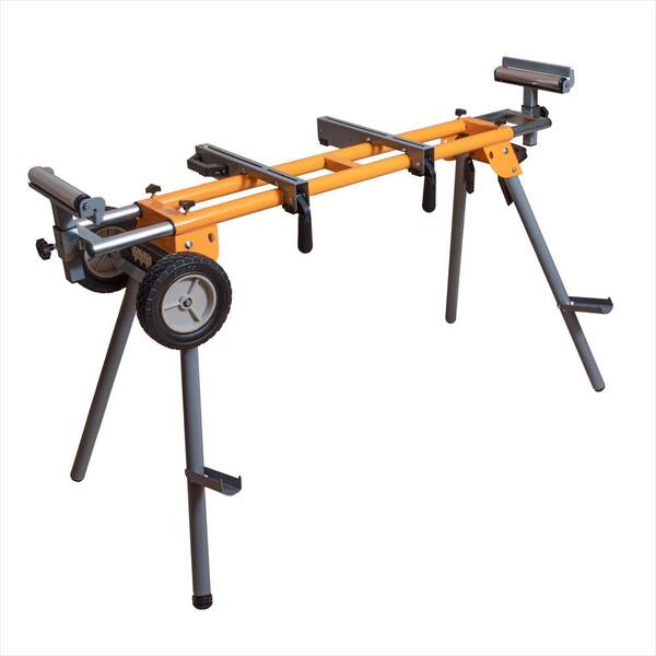 Deluxe Miter Saw Stand with Wheels and 110-Volt Power Outlet Deluxe Miter Saw Stand with Wheels and 110-Volt Power Outlet