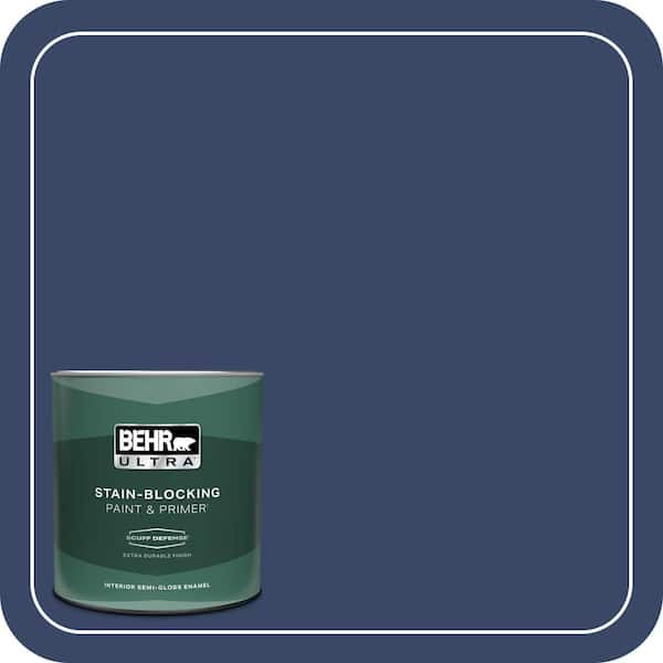 BEHR ULTRA 1 qt. #MQ5-14 Bon Nuit Extra Durable Semi-Gloss Enamel Interior Paint & Primer