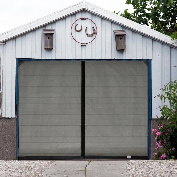 8 Ft Stationary Garage Door Screen, B And Garage Doors
