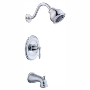 Varina Single-Handle 3-Spray Tub and Shower Faucet in Chrome (Valve Included)